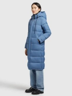 Khujo Wintermantels Wintermantel Julina Dames Blauw -Khujo 6b8695b924672ba0079afa7e1da01f63