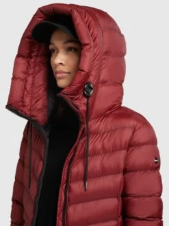 Khujo Winterjassen Winterjas Ingram Shine Dames Donkerrood -Khujo 6ec455ad2d6ae845f6a4e979b7584595