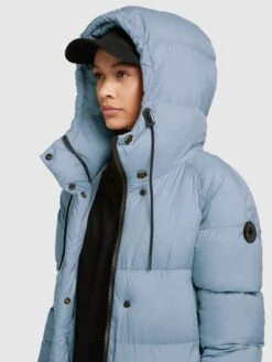 Khujo Wintermantels Wintermantel Dames Lichtblauw -Khujo 759c8511e17d7431af65ddd2f3954594