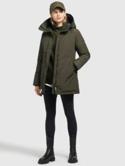 Khujo Winterjassen Winterjas Kanda 2 Dames Olijfgroen -Khujo 771170ec28c44794f686f65e3b827d71