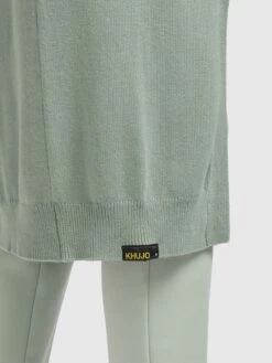 Khujo Vesten Gebreid Vest Elina Dames Mintgroen -Khujo 780a35e4a103b2306acaaea8d6c65121