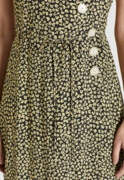 Khujo Blousejurken Blousejurk Porgy Dames Pasteelgeel / Zwart -Khujo 7955cee76a36ad88910e3d6379ba4936