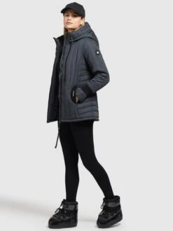 Khujo Winterjassen Winterjas TWEETY PRIME6 STRUCTURED Dames Blauw -Khujo 7f49727adad1caa6548fe006c9f7e97f