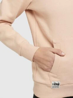 Khujo Hoodies Sweatshirt Rhabea Dames Abrikoos -Khujo 7ffd4f7e7796437d50038c0b839efc6b