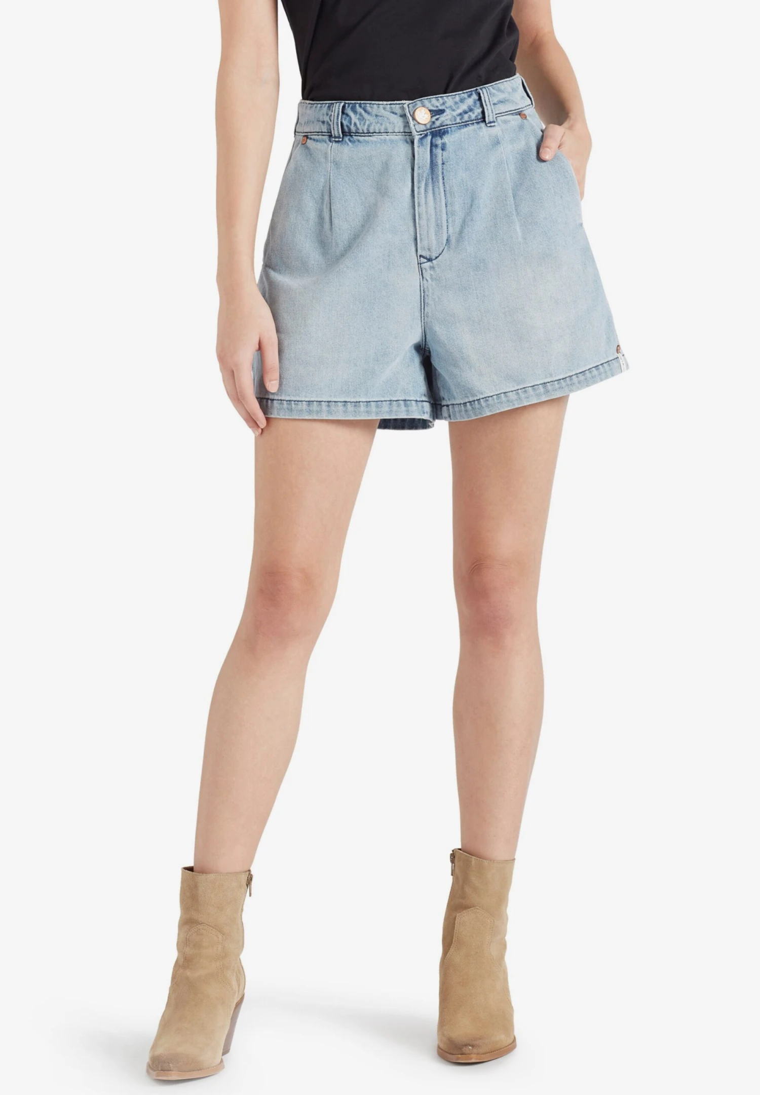 Khujo Jeans Loosefit Bandplooi Jeans Cambel Dames Blauw 2 Khujo Jeans Loosefit Bandplooi Jeans Cambel Dames Blauw - Afbeelding 2