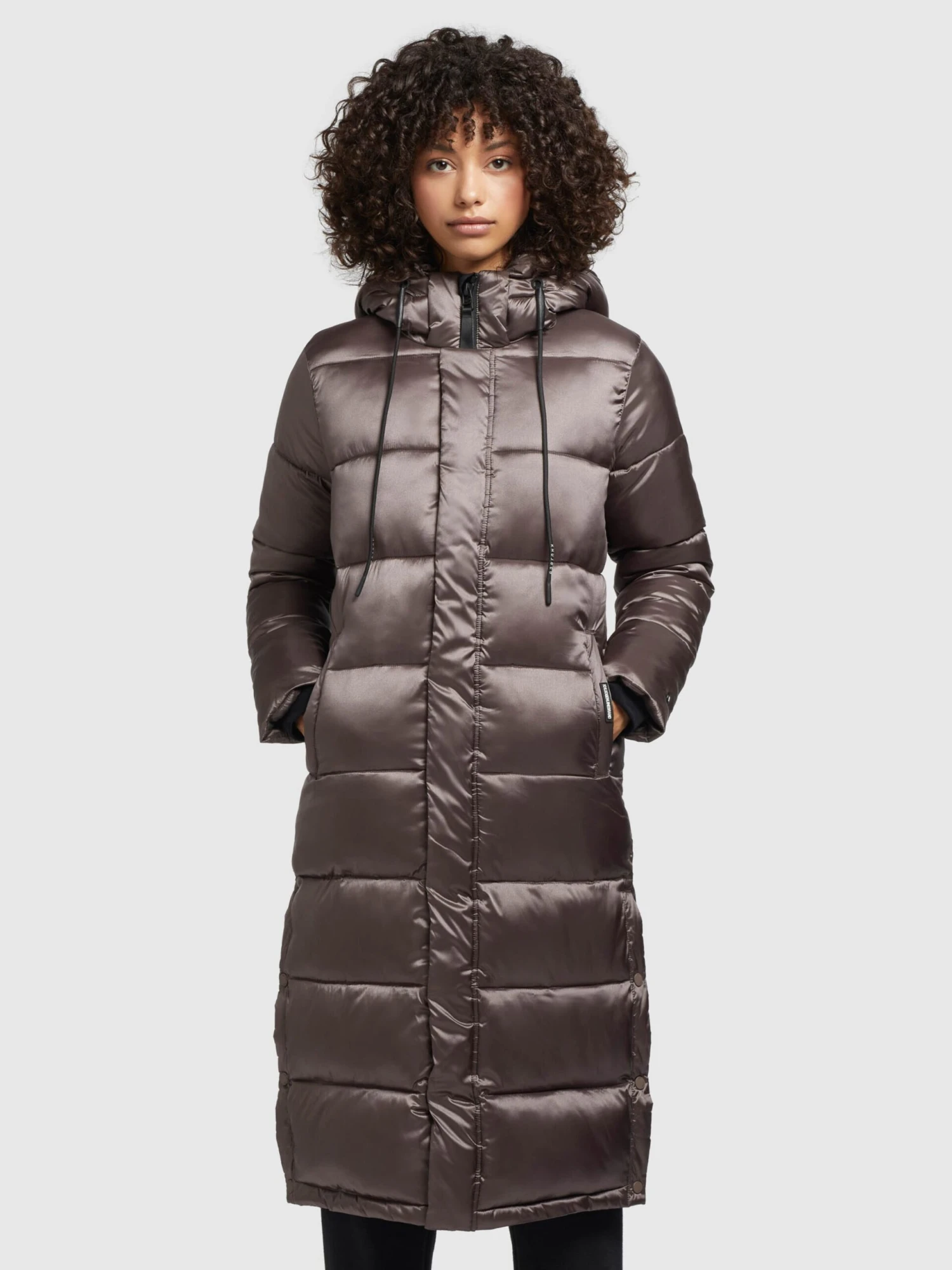 Khujo Wintermantels Wintermantel Julina Dames Taupe 2 Khujo Wintermantels Wintermantel Julina Dames Taupe - Afbeelding 2