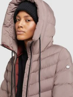 Khujo Wintermantels Wintermantel Ingram2 Dames Taupe -Khujo 8458866cbcf6b109098a6beac429c86b