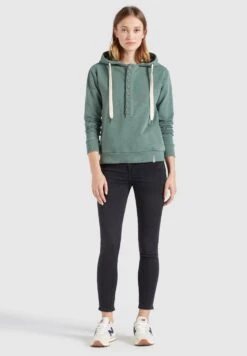 Khujo Hoodies Sweatshirt Keiki Dames Jade Groen -Khujo 8a9c6626c0c587fc02b4cfe16f466358