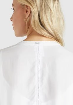 Khujo Blousejurken Blousejurk Crepes Dames Wit -Khujo 8bb8d9c6ded3ba2040388480d21ec93c