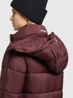 Khujo Wintermantels Wintermantel Julina Dames Donkerrood 15 Khujo Wintermantels Wintermantel Julina Dames Donkerrood -Khujo 9041ee2d7f0755796370a6b4924c4512