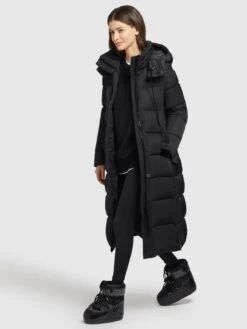 Khujo Wintermantels Wintermantel HAZELLE Dames Zwart -Khujo 948352e593f36244501495bc9908c5e6