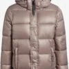 Khujo Winterjassen Winterjas Gerda Shiny Dames Beige