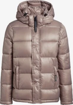 Khujo Winterjassen Winterjas Gerda Shiny Dames Beige