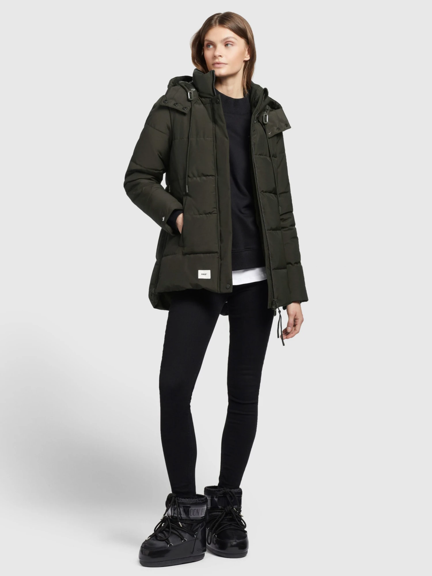 Khujo Winterjassen Winterjas Eunice Dames Olijfgroen 3 Khujo Winterjassen Winterjas Eunice Dames Olijfgroen - Afbeelding 3