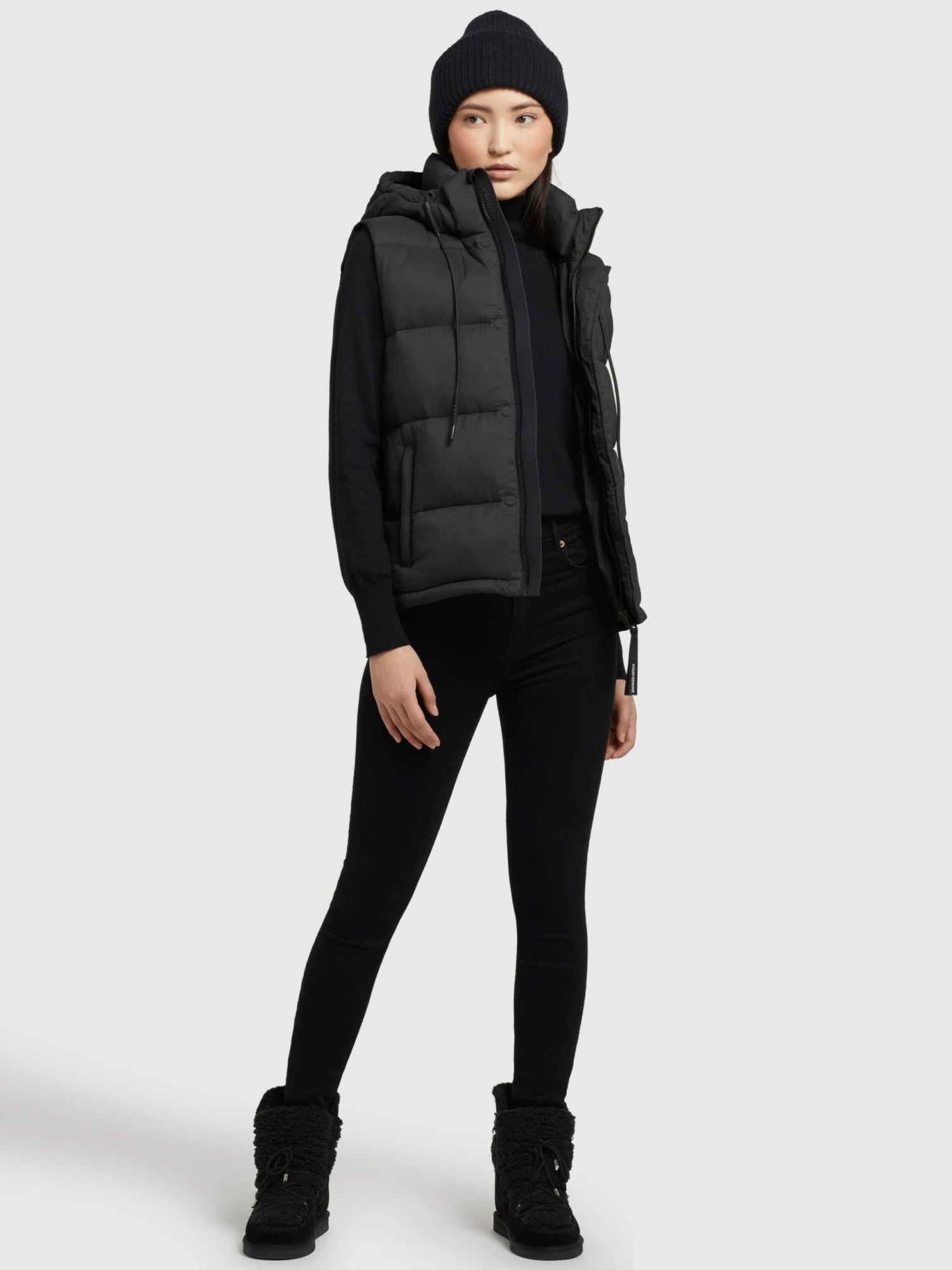 Khujo Bodywarmers Bodywarmer Eden Dames Zwart 6 Khujo Bodywarmers Bodywarmer Eden Dames Zwart - Afbeelding 6