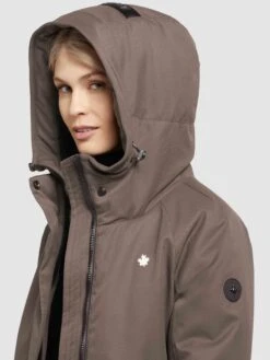 Khujo Parkas Tussenparka LARIA Dames Bruin -Khujo 9bf7f3a6b15477c86c0d21c261f60381