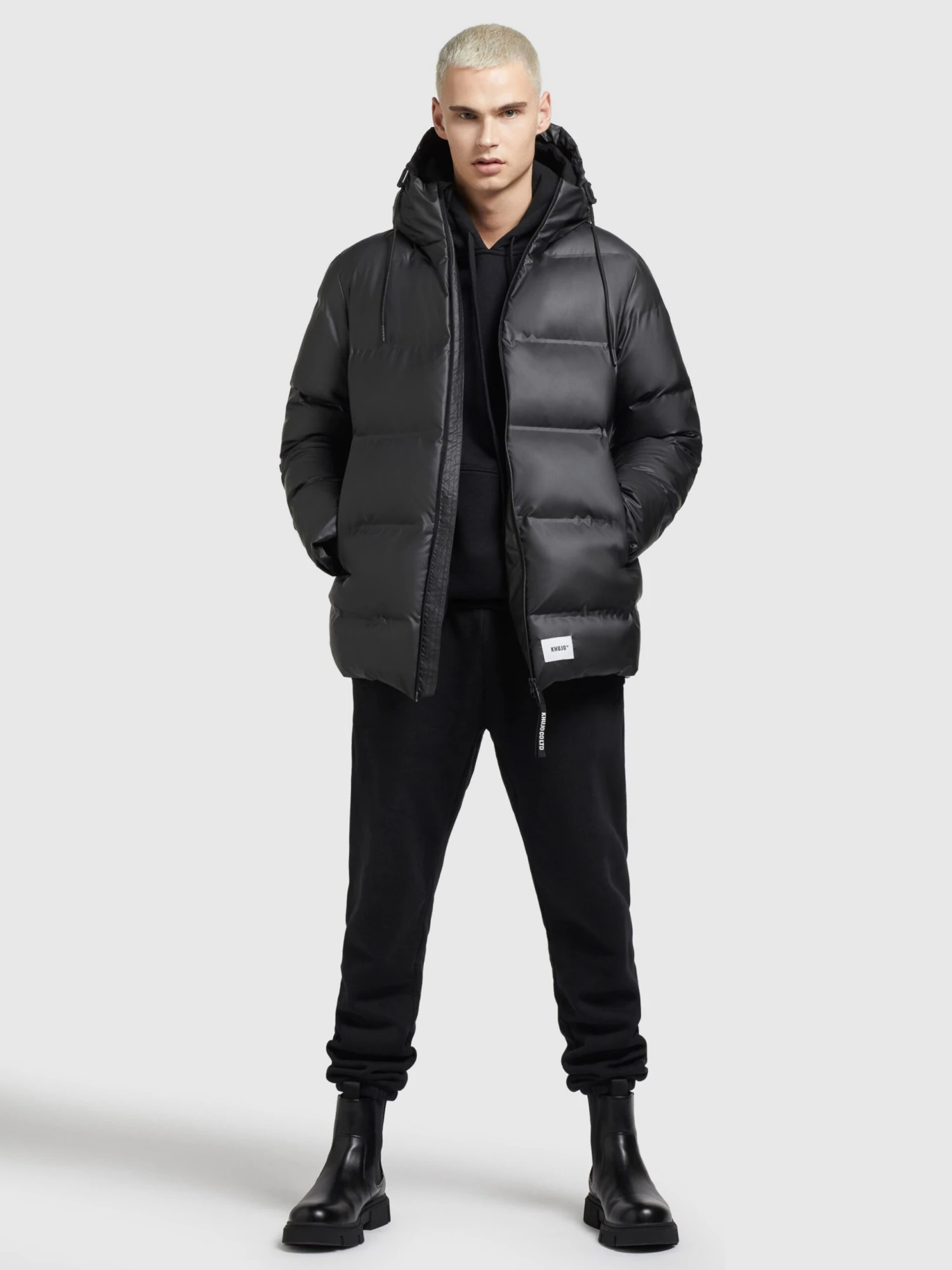 Khujo Tussenjassen Tussenjas Nabor Heren Zwart 3 Khujo Tussenjassen Tussenjas Nabor Heren Zwart - Afbeelding 3