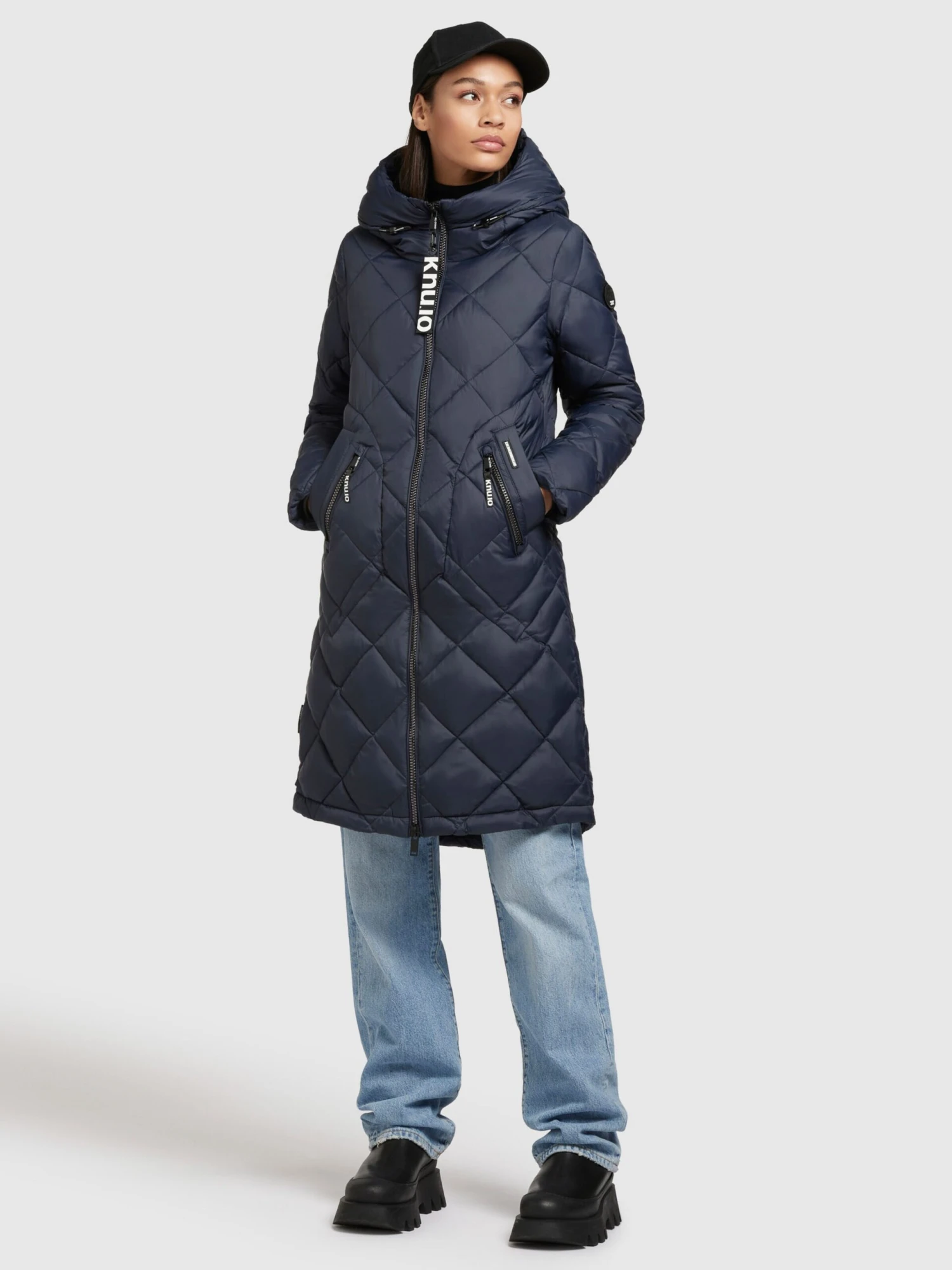 Khujo Tussenmantels Tussenmantel Zarita Dames Donkerblauw 3 Khujo Tussenmantels Tussenmantel Zarita Dames Donkerblauw - Afbeelding 3