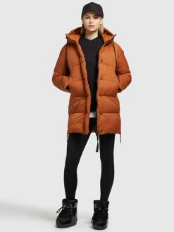 Khujo Winterjassen Winterjas Franee Dames Donkeroranje -Khujo a88afb4a2f9ceaed76bb1966f5193004