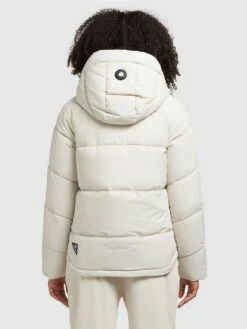 Khujo Winterjassen Winterjas Monty 2 Dames Offwhite -Khujo a8f0672d4c418b17cfa1d3cfddedd887