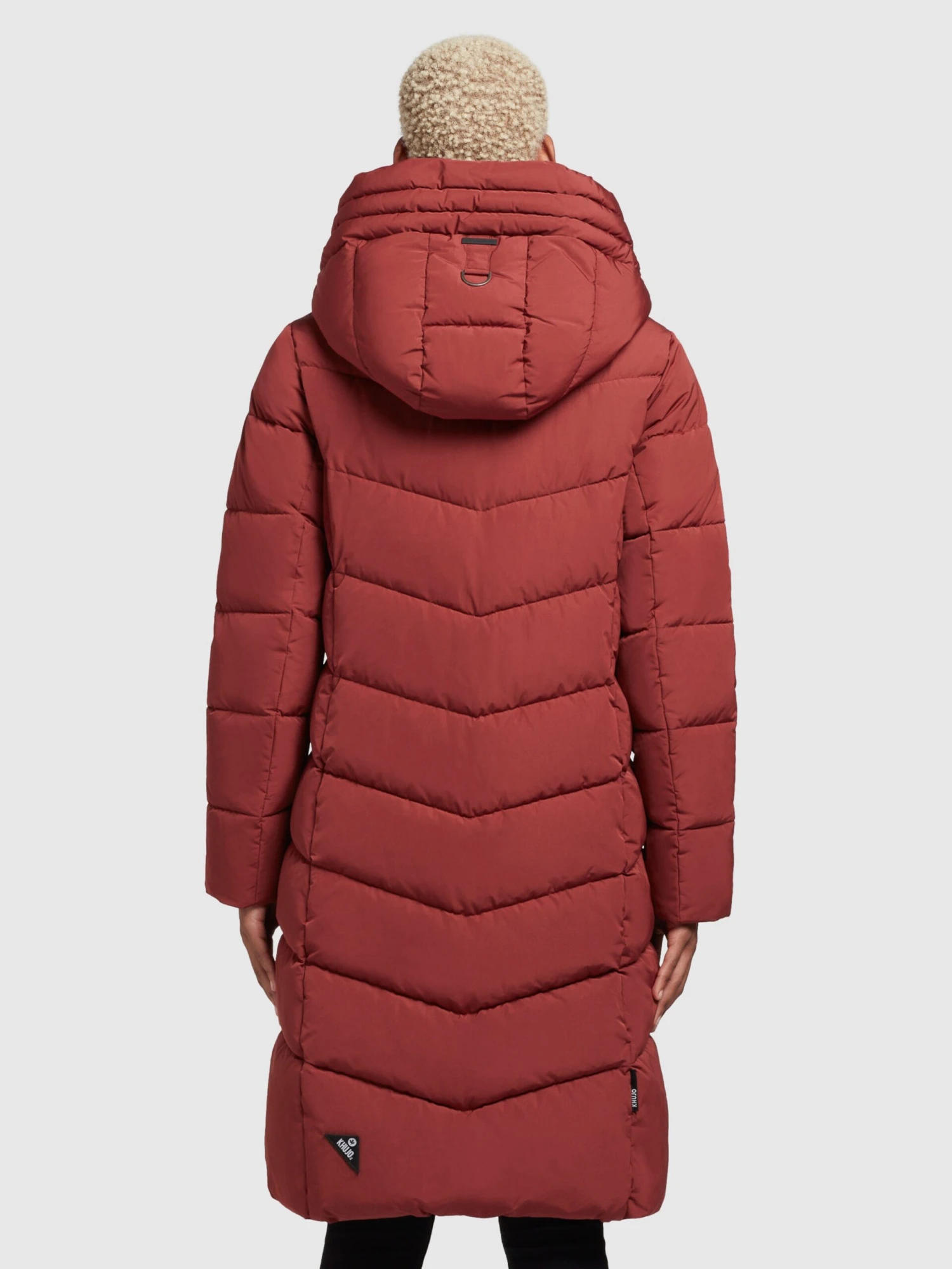 Khujo Wintermantels Wintermantel Ayleena Dames Roestrood 4 Khujo Wintermantels Wintermantel Ayleena Dames Roestrood - Afbeelding 4