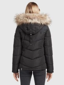 Khujo Winterjassen Winterjas Winsen Dames Zwart -Khujo abe40bf41bfa0394e21e0b51edf6ad80