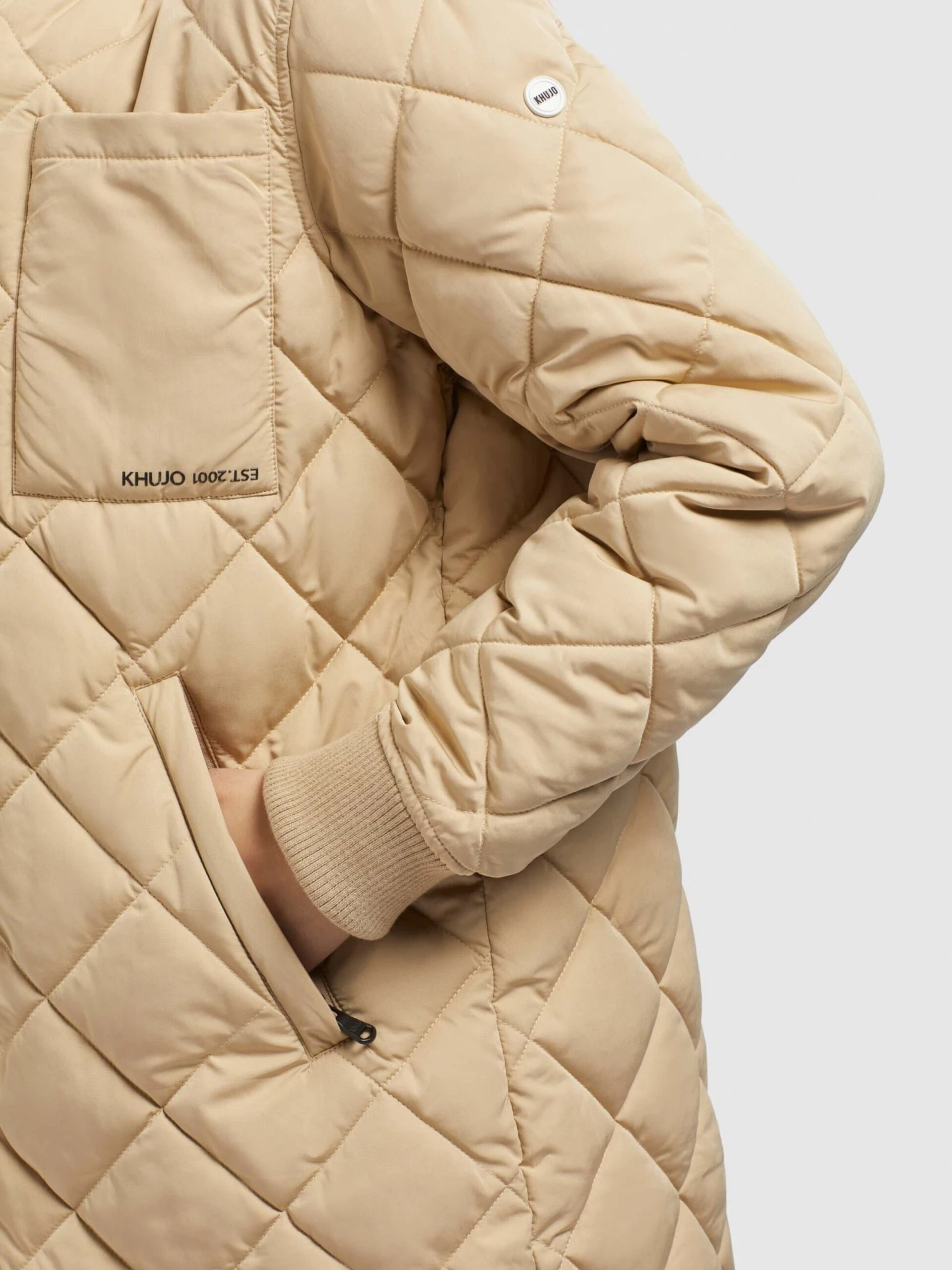 Khujo Tussenmantels Tussenmantel Mary Dames Beige 8 Khujo Tussenmantels Tussenmantel Mary Dames Beige - Afbeelding 8