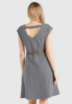 Khujo Jerseyjurken Jurk Leifa Dames Blauw -Khujo ae212d00863bed5e55e6786fb542039d