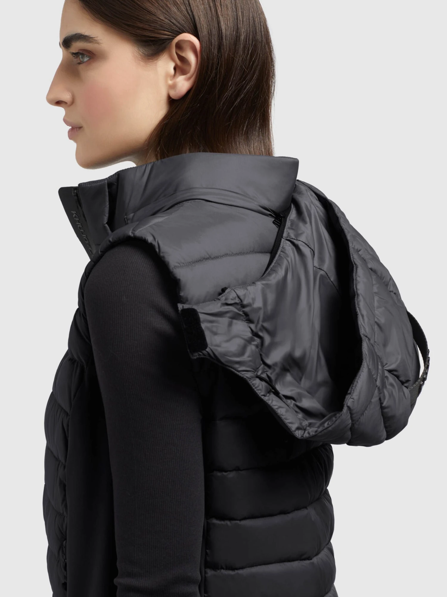 Khujo Bodywarmers Bodywarmer Becca Dames Zwart 7 Khujo Bodywarmers Bodywarmer Becca Dames Zwart - Afbeelding 7