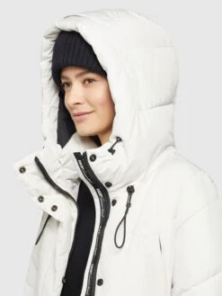 Khujo Wintermantels Wintermantel Elvita Dames Offwhite -Khujo b191c5ddcd3cf0594cbd83cde60ec873