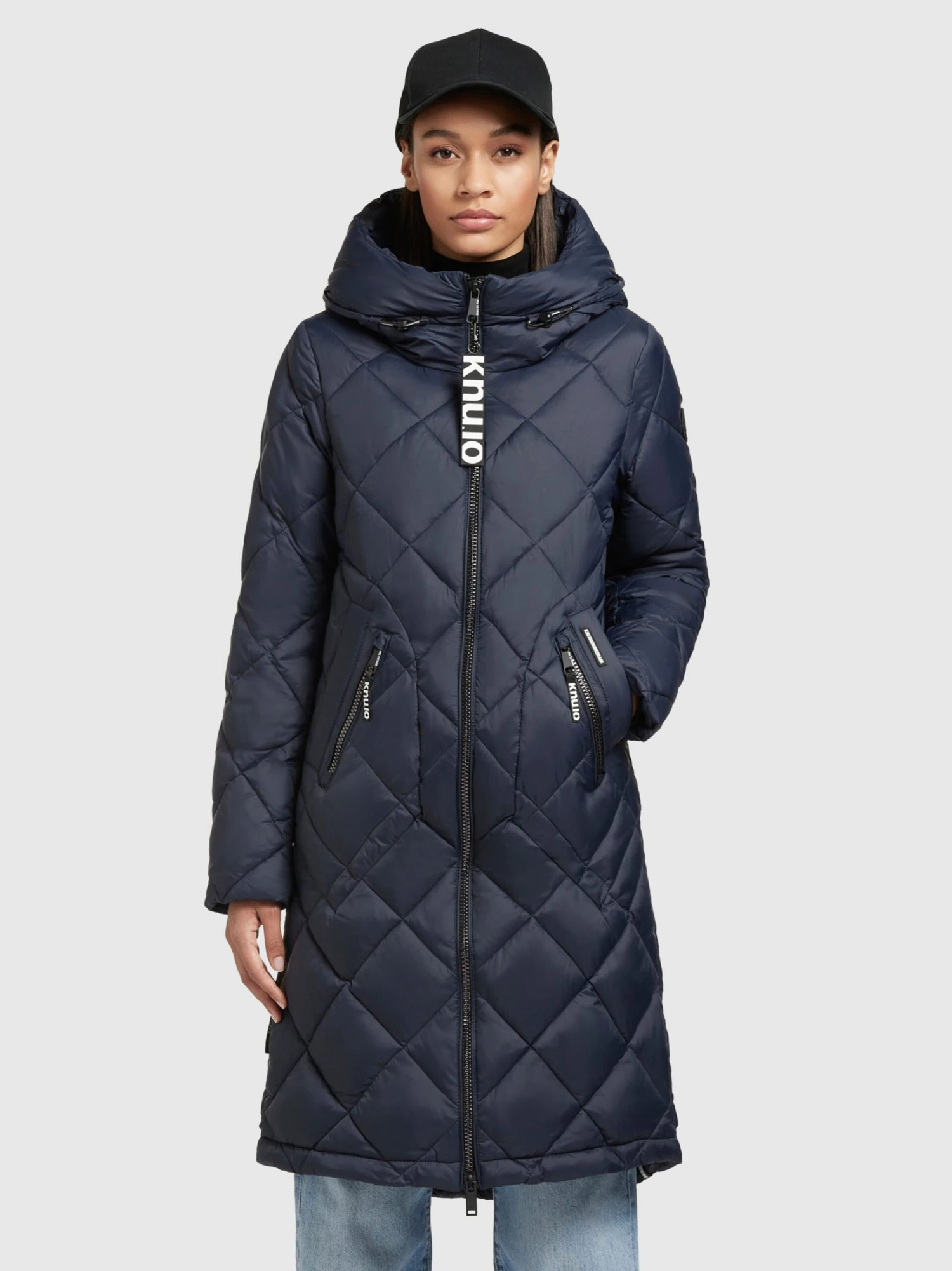 Khujo Tussenmantels Tussenmantel Zarita Dames Donkerblauw 2 Khujo Tussenmantels Tussenmantel Zarita Dames Donkerblauw - Afbeelding 2