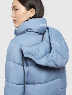 Khujo Wintermantels Wintermantel Julina Dames Lichtblauw -Khujo b4554fb3d9b5e717f9c684175b9dc1f6