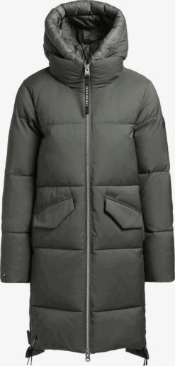 Khujo Wintermantels Wintermantel Aniva Dames Olijfgroen