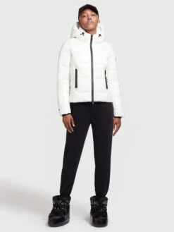 Khujo Winterjassen Winterjas Fala Dames Wit -Khujo bc15f2f23b299a0126f24e08591460ee