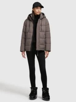 Khujo Winterjassen Winterjas Evona Dames Bruin -Khujo bd1363aebc4671cd8a537cbc0c2f2df3