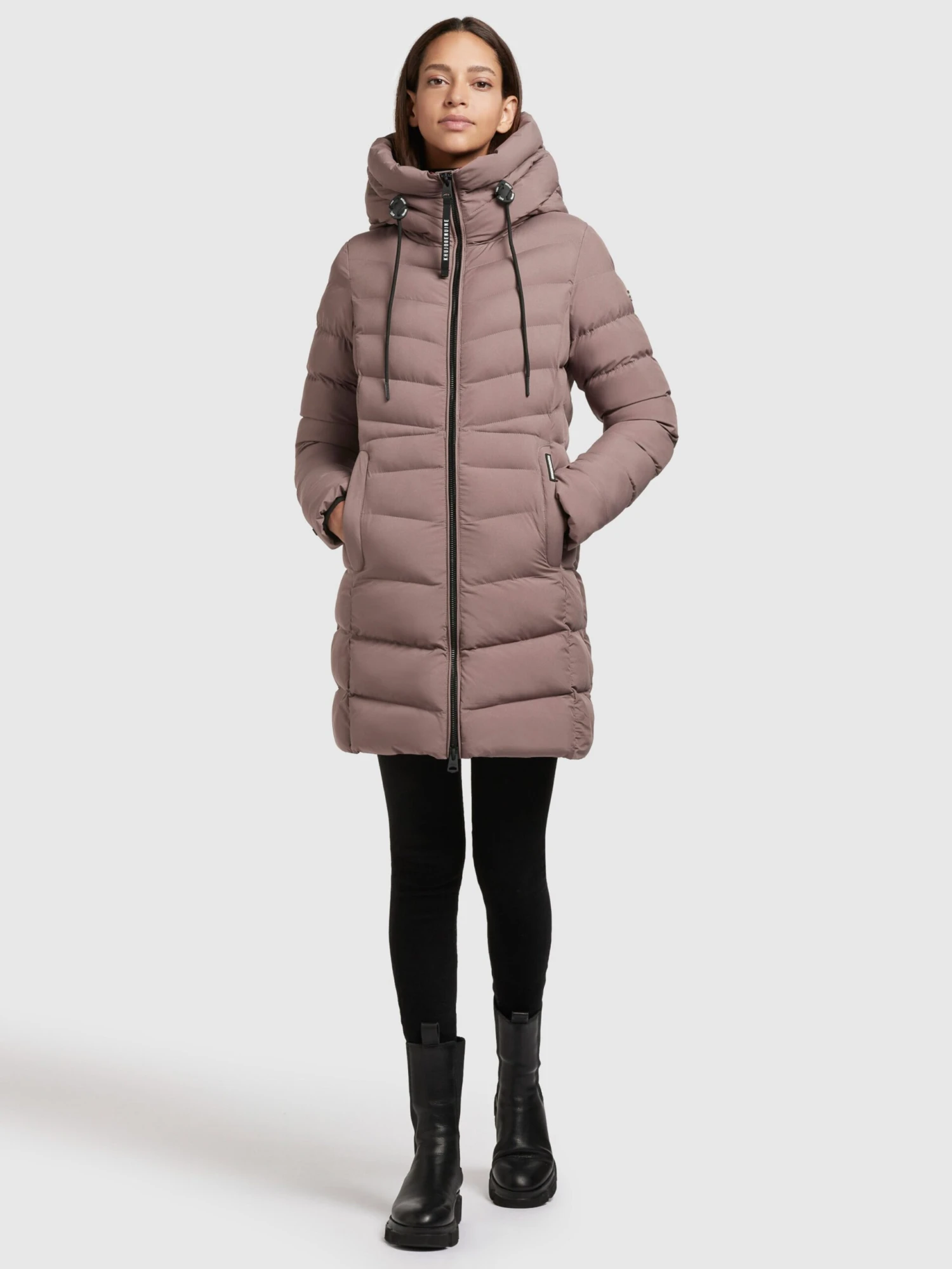 Khujo Korte Mantels Wintermantel Tuhani Dames Donkerlila 3 Khujo Korte Mantels Wintermantel Tuhani Dames Donkerlila - Afbeelding 3