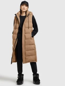 Khujo Bodywarmers Bodywarmer Tourin Dames Lichtbruin -Khujo c2855b84a7062b6458b25680044106cc