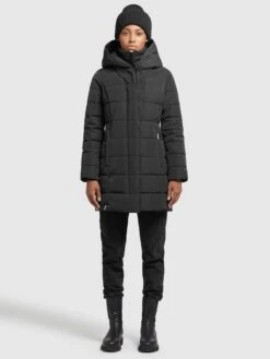 Khujo Korte Mantels Wintermantel Floyt Dames Zwart -Khujo c417875a20caf46f4bab215cf26ccb29