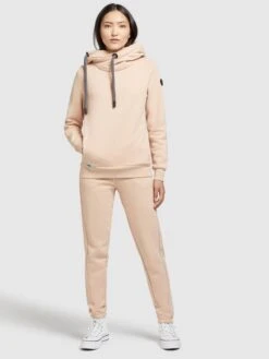 Khujo Hoodies Sweatshirt Karima Dames Abrikoos -Khujo c83b76f2a779dc1cc64b7e44cd7c6f7e