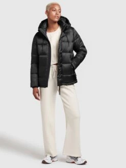 Khujo Winterjassen Winterjas Evona Dames Zwart -Khujo cc19d8cdb50f29098f83fcc22375c23b