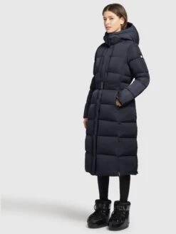 Khujo Wintermantels Wintermantel Dames Nachtblauw -Khujo cc8b726d58ed16251ccd092900719cd9