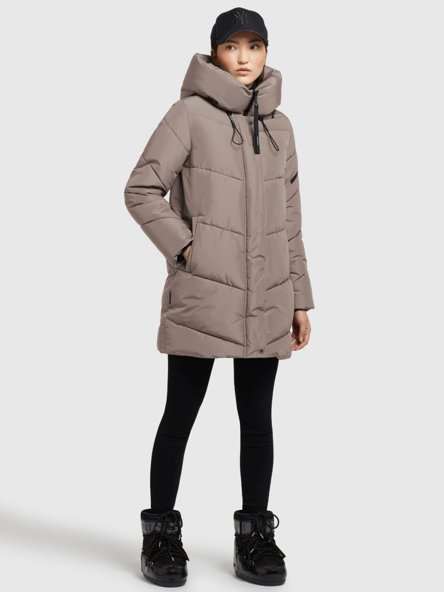 Khujo Winterjassen Winterjas Jordis 4 Dames Taupe 6 Khujo Winterjassen Winterjas Jordis 4 Dames Taupe - Afbeelding 6