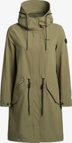Khujo Parkas Tussenparka Jonna Dames Olijfgroen
