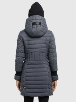 Khujo Wintermantels Wintermantel Nita Dames Antraciet -Khujo d139c88f4039d72898ae7035073a76a6