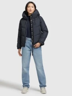 Khujo Winterjassen Winterjas Esila Dames Marine -Khujo d1d584f5212f13906749f71d3fec88ae