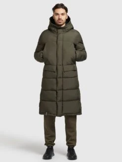 Khujo Wintermantels Winterjas Pato Heren Olijfgroen -Khujo d67447473777366d7e7245aa87a267ed
