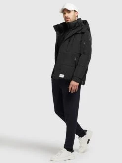 Khujo Winterjassen Winterjas Bizkit Heren Zwart -Khujo d7df13b11bae5797dcbf7348a003d30a