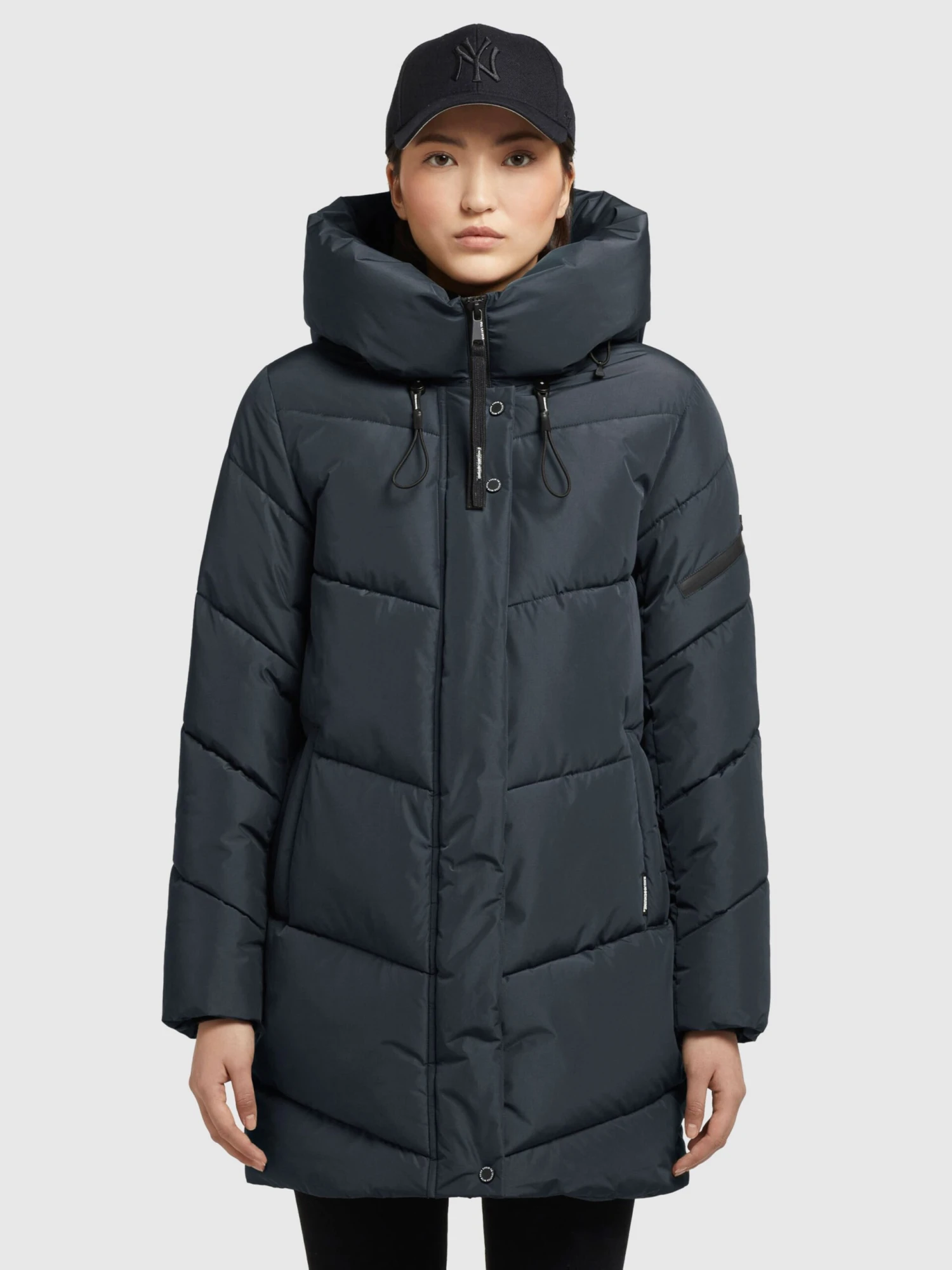 Khujo Winterjassen Winterjas Jordis 4 Dames Donkerblauw 2 Khujo Winterjassen Winterjas Jordis 4 Dames Donkerblauw - Afbeelding 2