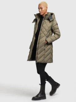 Khujo Tussenmantels Tussenmantel Aneth Dames Kaki -Khujo dc23bc1f98ea2564ce9231916b785475