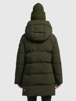 Khujo Korte Mantels Wintermantel Wente Dames Kaki -Khujo debf607d7efff65ff72f740c28a1efdd